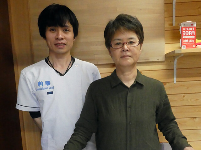 肩こり、背中や腰の痛みの方の声